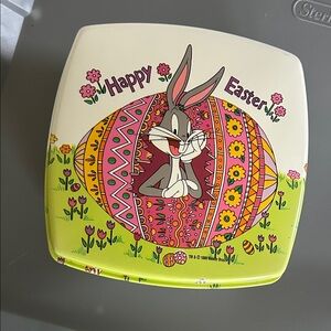 1995 Vintage Warner Bros. Bugs Bunny Easter Tin - Multicolor